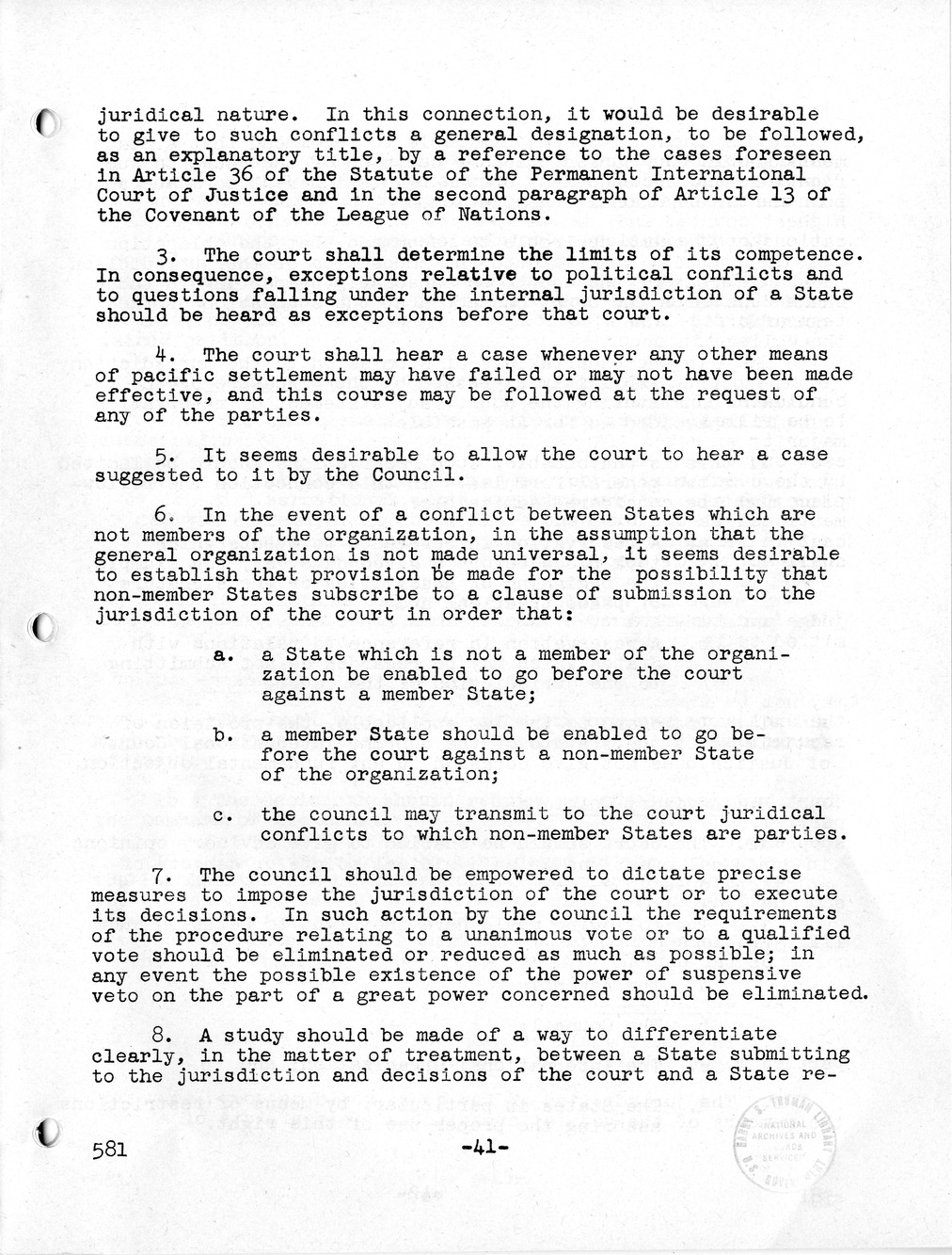 Report, Comments and Proposed Amendments Concerning the Dumbarton Oaks Proposals, Submitted by the Delegations to the United Nations Conference on International Organization