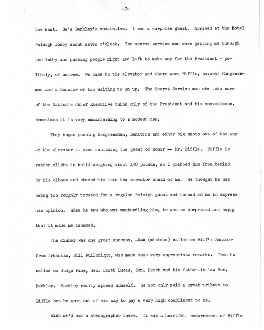 Typed Note of President Harry S. Truman [includes June 1, 4, 5, 7, and 13, 1945]