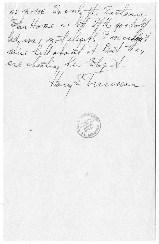 Draft Letter from President Harry S. Truman to Donald Dawson
