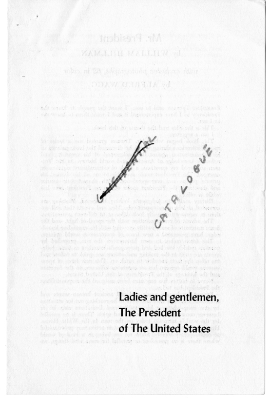 Introduction to Mr. President by William Hillman and Alfred Wagg