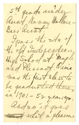 Longhand Note of Former President Harry S. Truman