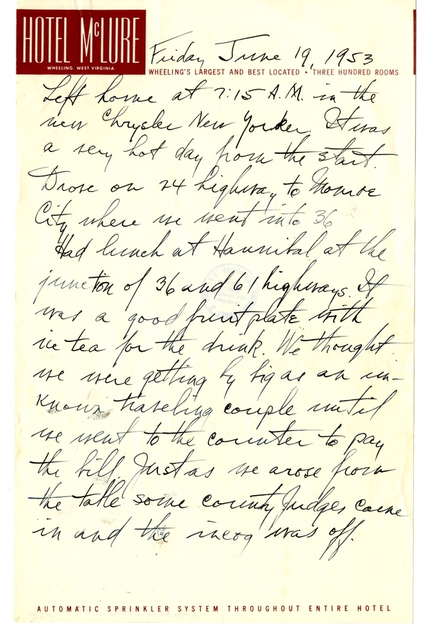 Longhand Note of Former President Harry S. Truman