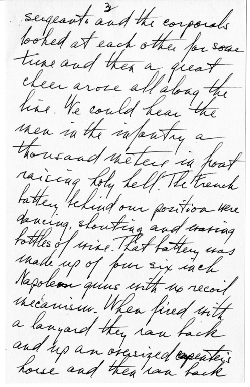 Longhand Note of Former President Harry S. Truman