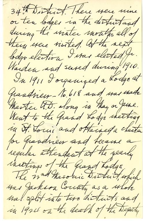 Longhand Note of President Harry S. Truman