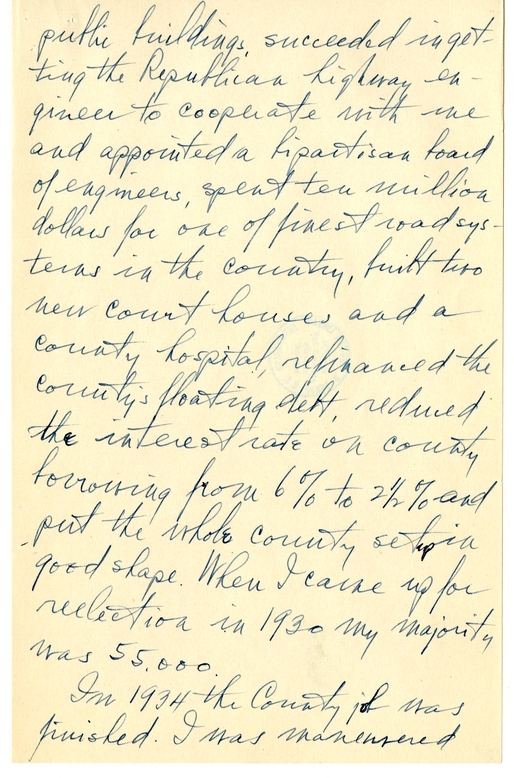 Longhand Note of President Harry S. Truman