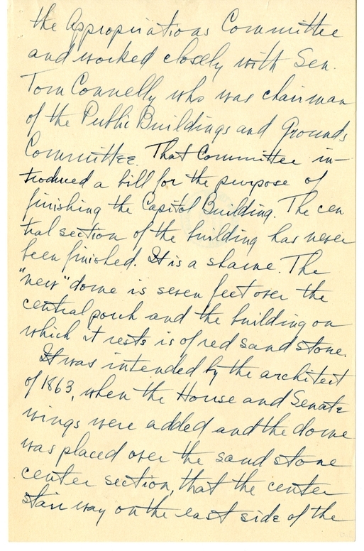 Longhand Note of President Harry S. Truman