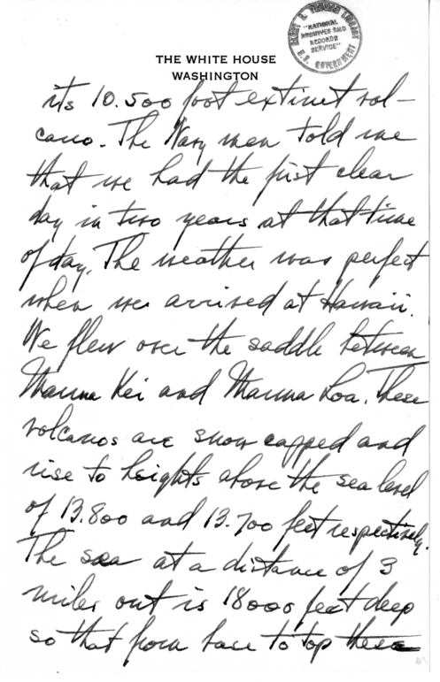 Longhand Note of Former President Harry S. Truman