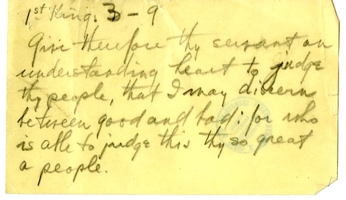 Speech Draft of President Harry S. Truman