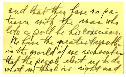 Speech Draft of President Harry S. Truman