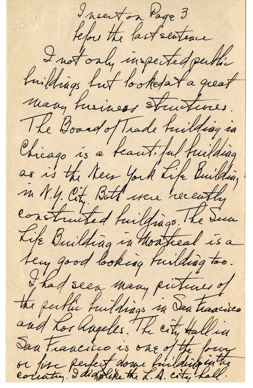 Longhand Note of President Harry S. Truman