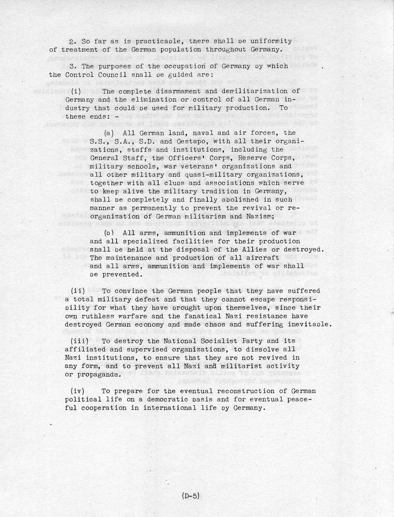Log of President Harry S. Truman's Trip to the Berlin Conference