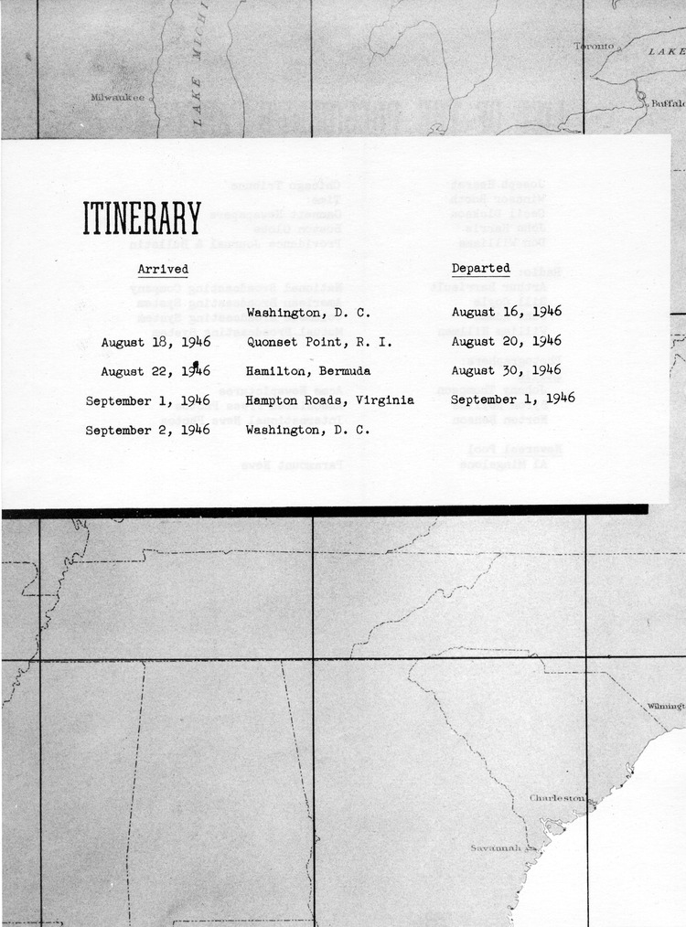 Log of President Harry S. Truman's Vacation Cruise