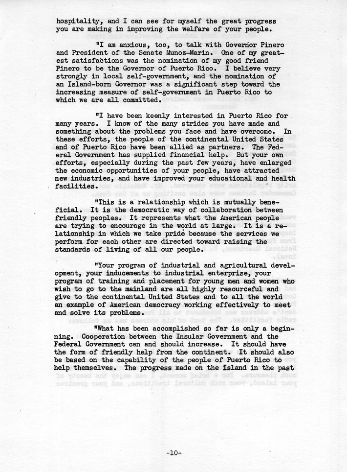 Log of President Harry S. Truman's Trip to Puerto Rico, the Virgin Islands, Guantanamo Bay, Cuba, and Fourth Key West, Florida