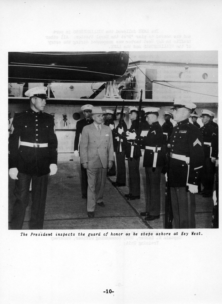 Log of President Harry S. Truman's Eighth Trip to Key West, Florida