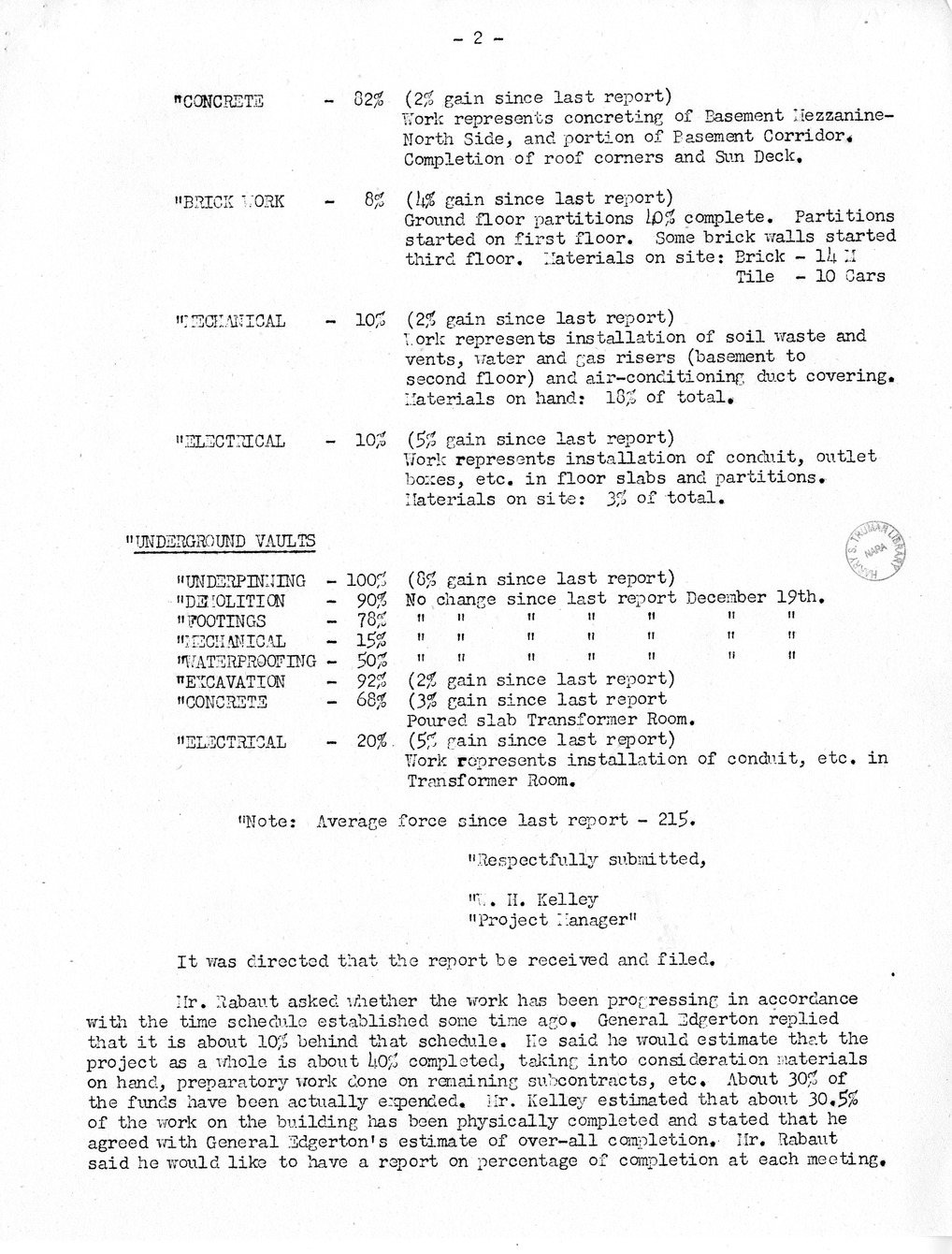 Minutes of the Thirty-Fifth Meeting of the Commission on Renovation of the Executive Mansion