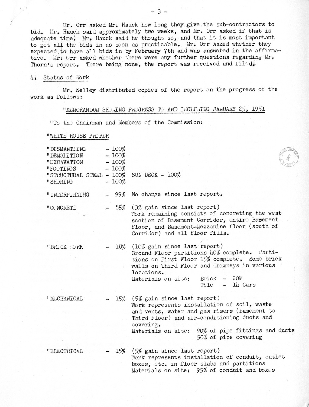 Minutes of the Thirty-Sixth Meeting of the Commission on Renovation of the Executive Mansion