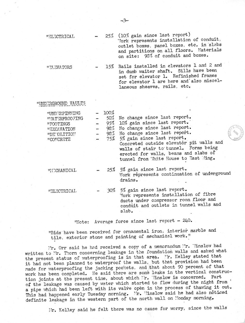 Minutes of the Thirty-Seventh Meeting of the Commission on Renovation of the Executive Mansion