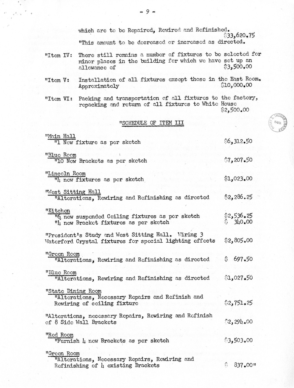 Minutes of the Forty-Fourth Meeting of the Commission on Renovation of the Executive Mansion