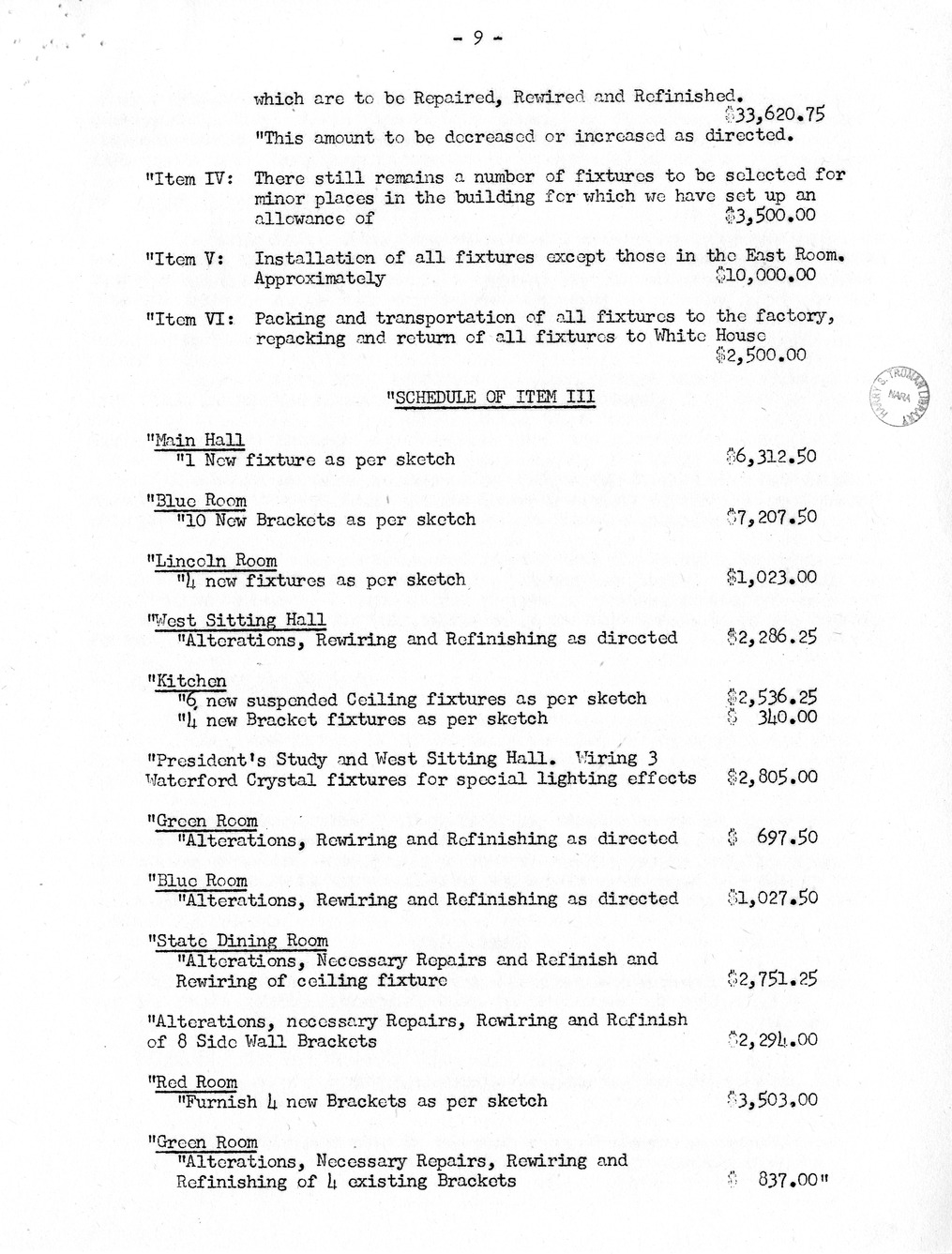 Minutes of the Forty-Fourth Meeting of the Commission on Renovation of the Executive Mansion