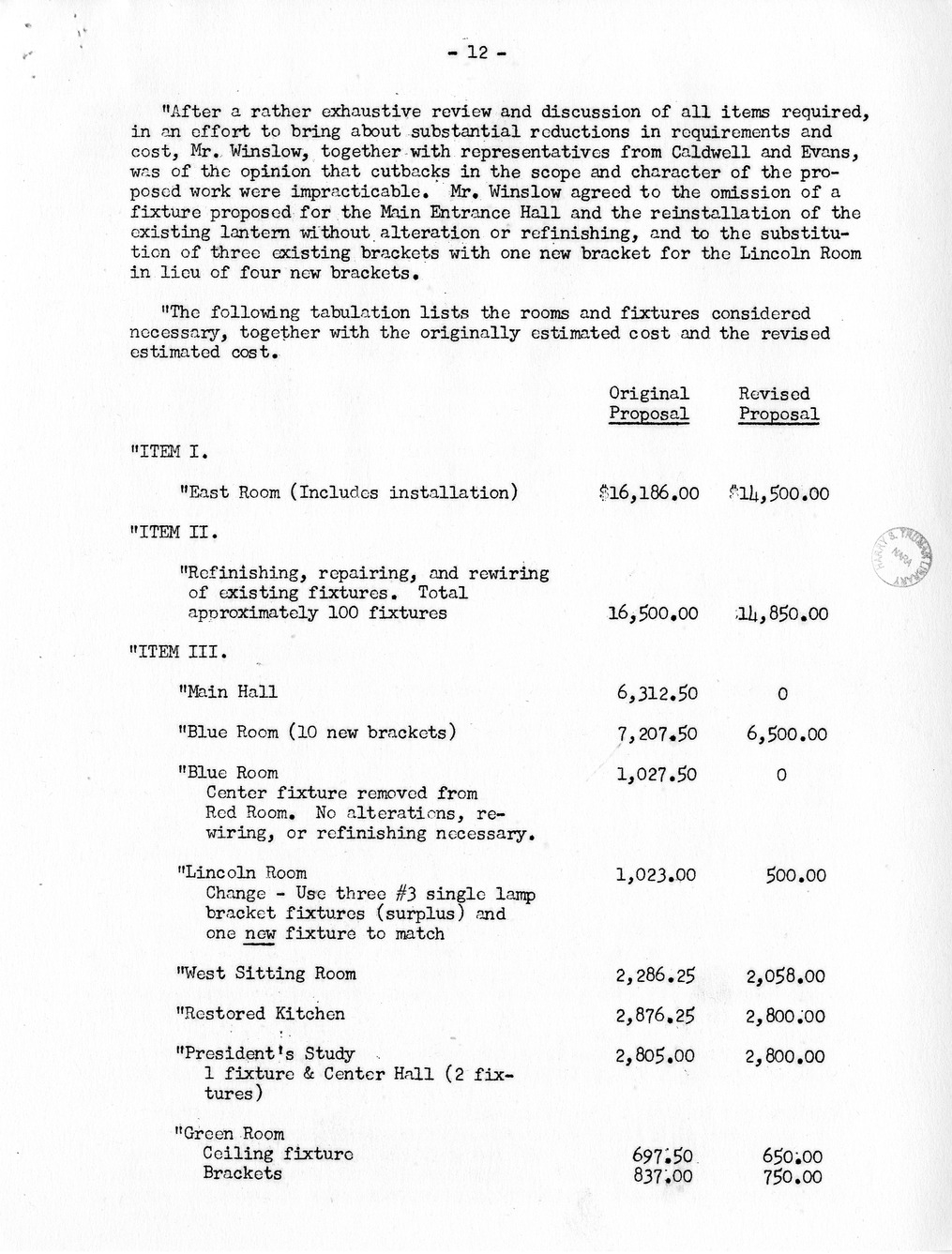 Minutes of the Forty-Fifth Meeting of the Commission on Renovation of the Executive Mansion