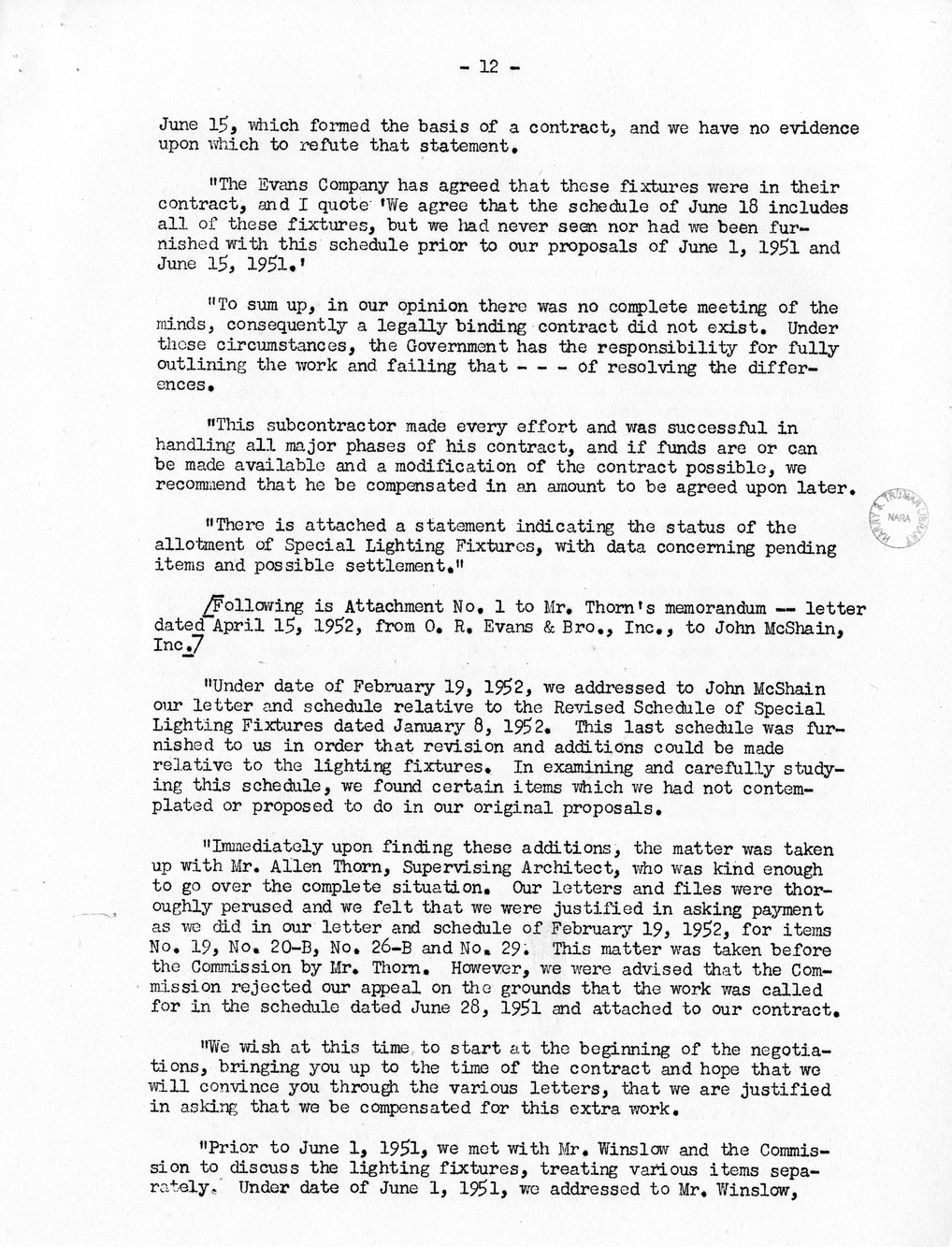 Minutes of the Sixty-Ninth Meeting of the Commission On Renovation of the Executive Mansion [Misdated 1951]