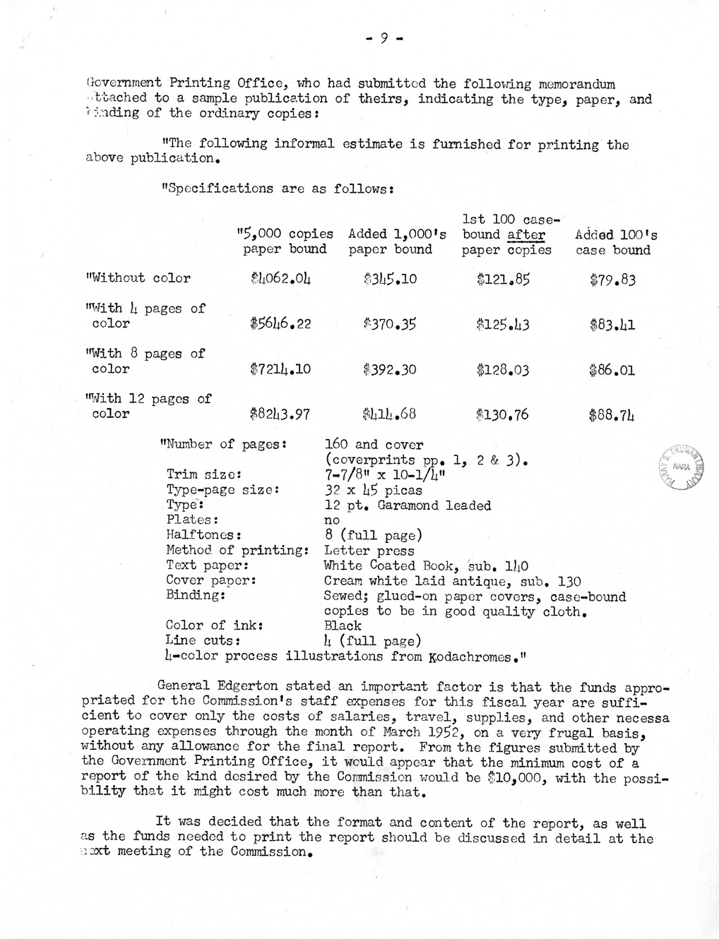 Minutes of the Fifty-Fifth Meeting of the Commission on Renovation of the Executive Mansion