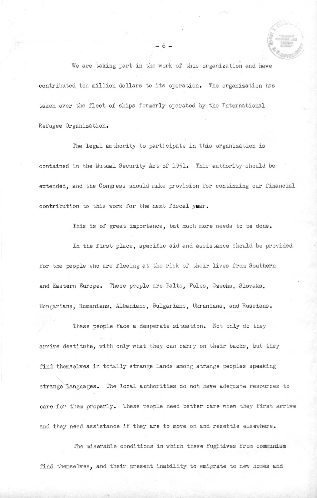 Memorandum from Richard Neustadt to Rufus Miles, with Attached Message Draft