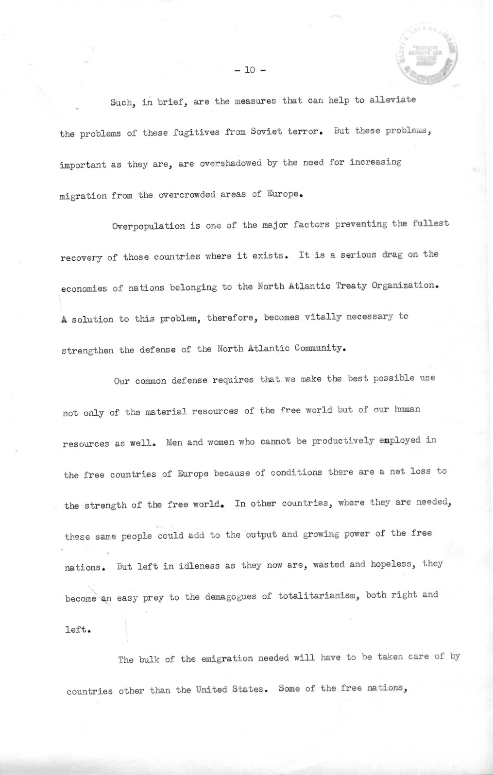 Memorandum from Richard Neustadt to Rufus Miles, with Attached Message Draft