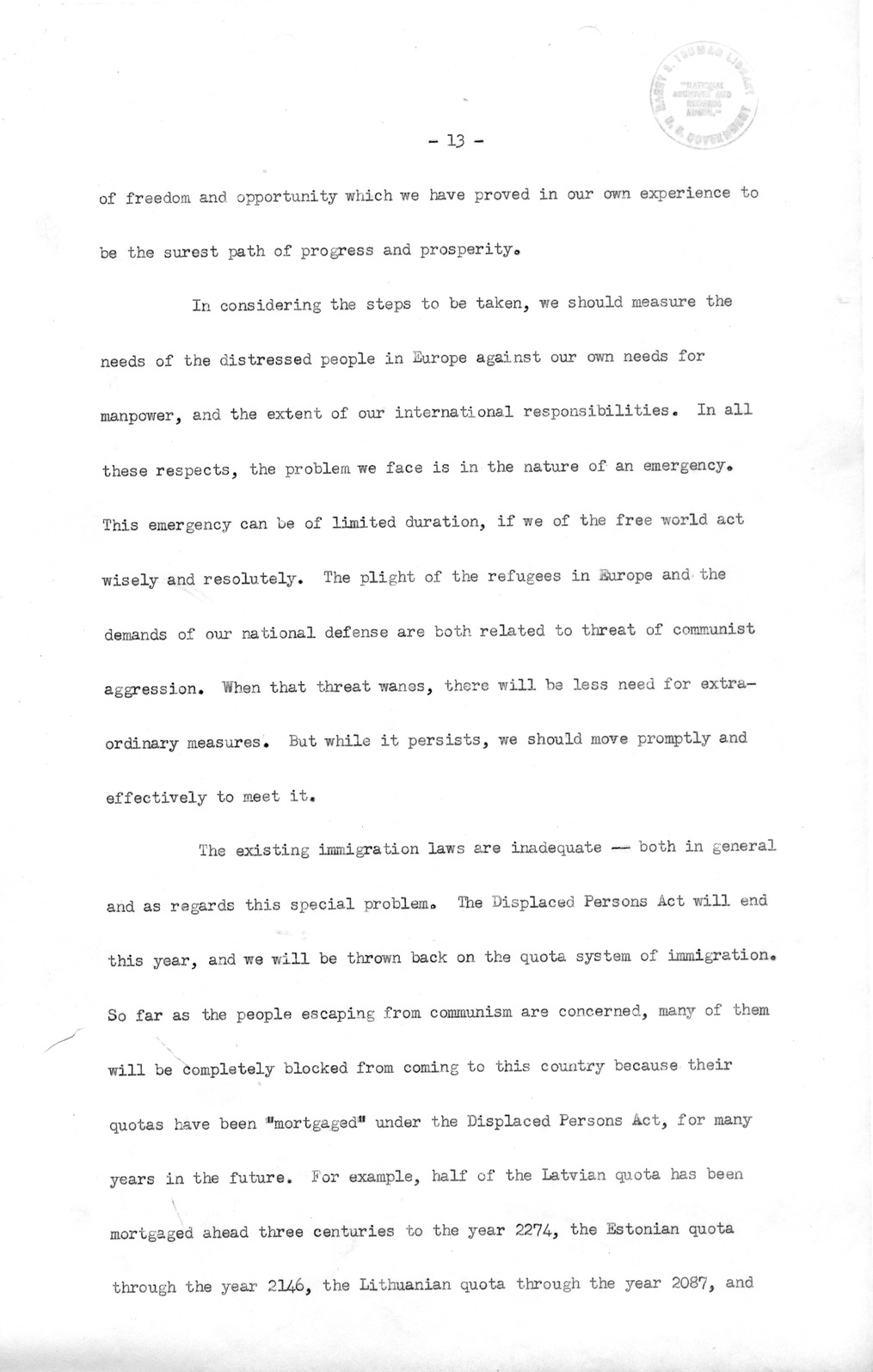 Memorandum from Richard Neustadt to Rufus Miles, with Attached Message Draft