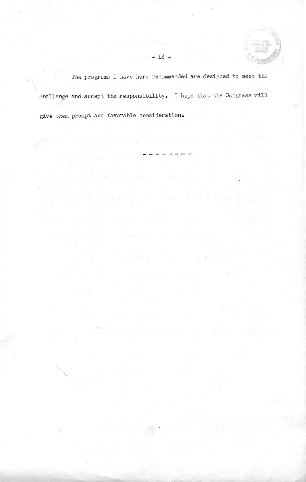 Memorandum from Richard Neustadt to Rufus Miles, with Attached Message Draft