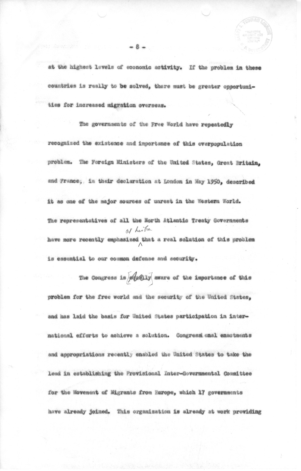 Memorandum from David Lloyd to Samuel Berger, with Attached Message Draft