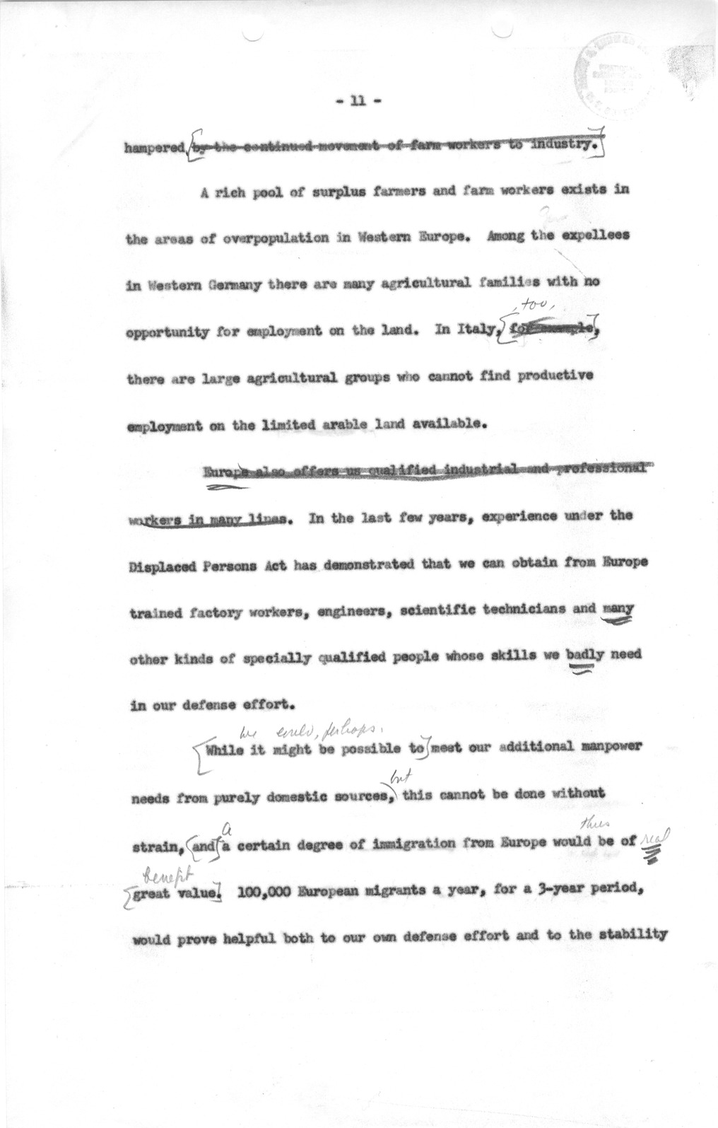 Memorandum from David Lloyd to Samuel Berger, with Attached Message Draft