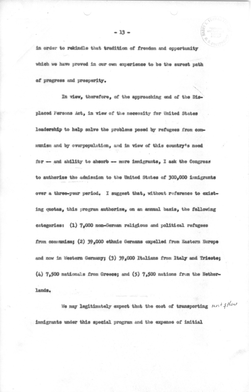 Memorandum from David Lloyd to Samuel Berger, with Attached Message Draft