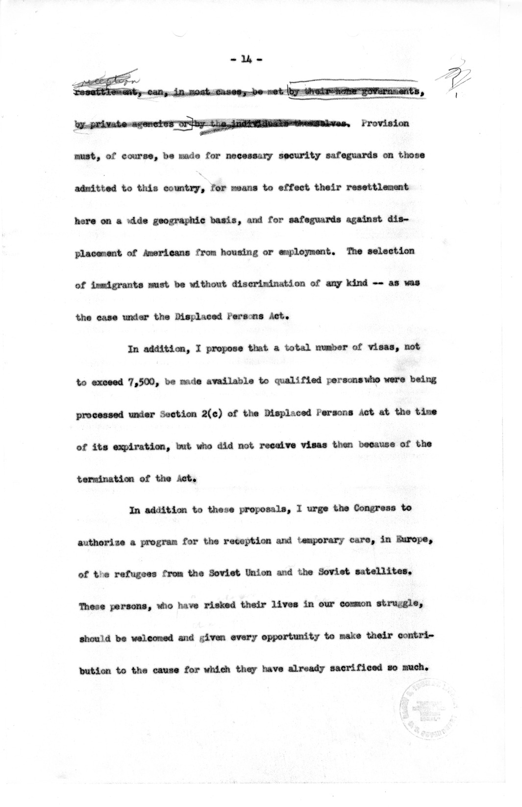 Memorandum from James McTigue to David Lloyd, with Attachments