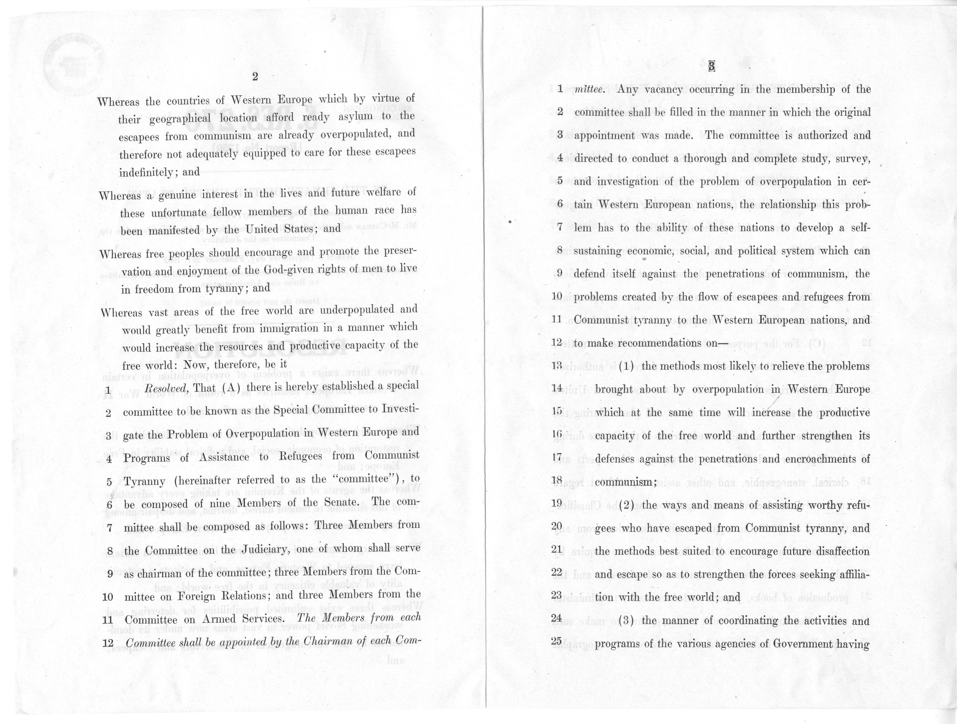 Senate Resolution 270, 82nd Congress, Second Session
