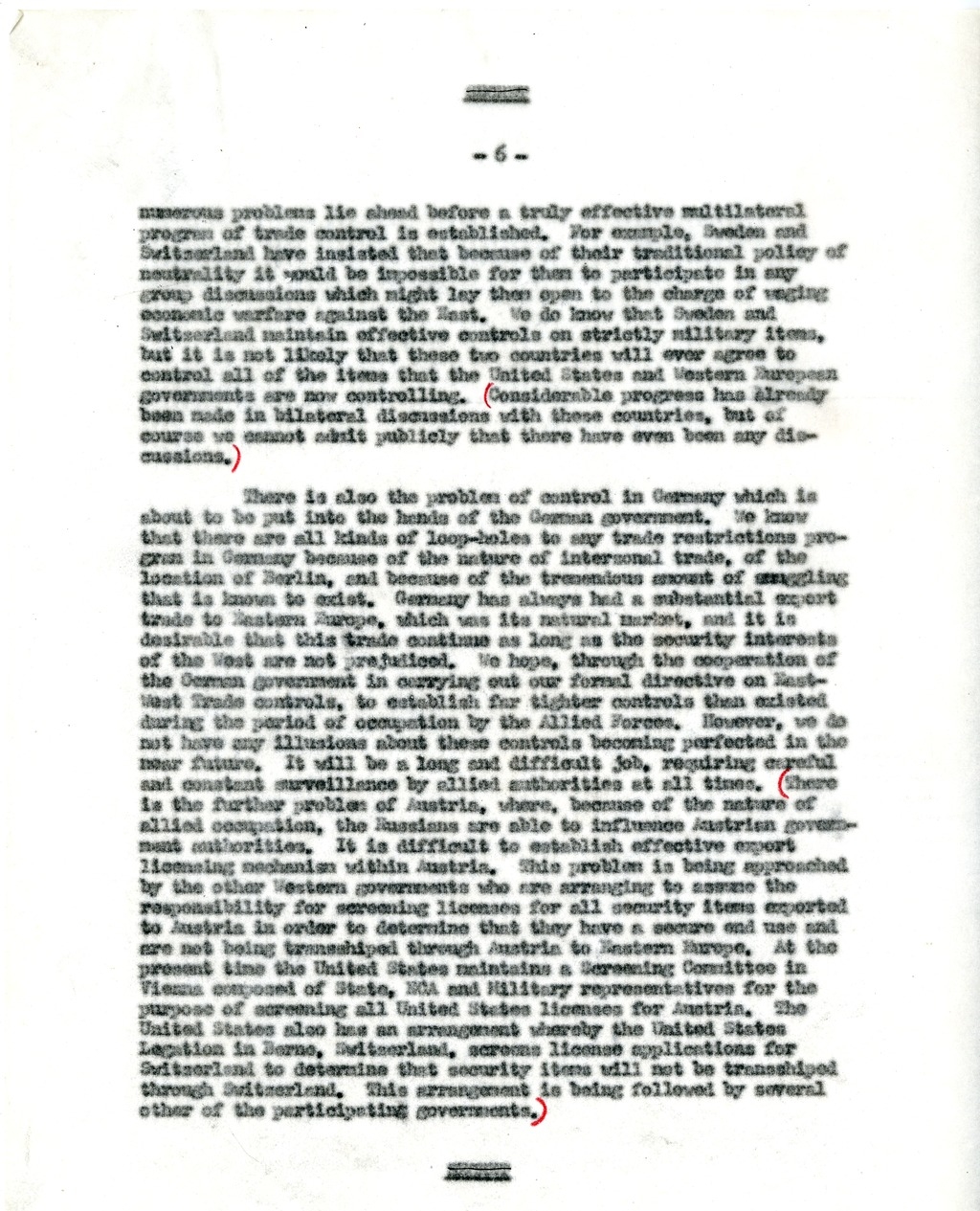 Memorandum from Joseph McDaniel to Paul G. Hoffman, Report on the Treatment of East-West Trade Question in Congressional Presentation, with Attached Draft Report