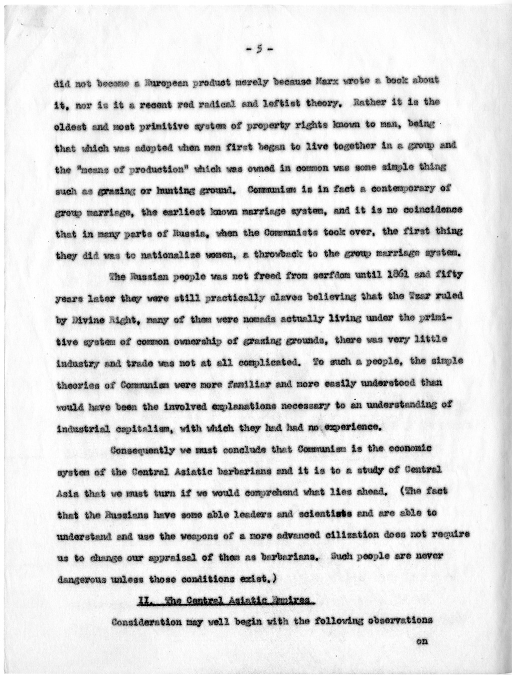 Memorandum from Paul G. Hoffman to Robert N. Golding with Attached Draft of Report, The "Cold War" - What it is and What Must Be Done to Win it Without Fighting