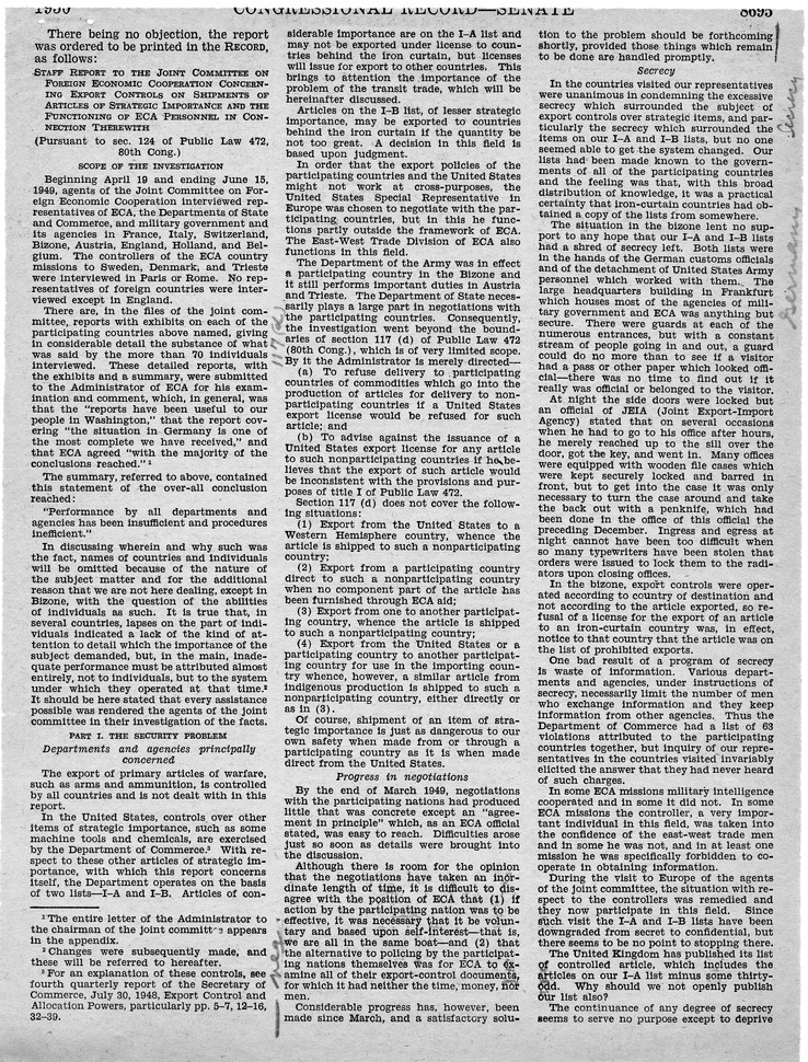 Remarks in the Congressional Record of the Senate - June 14, 1950, Pages 8691-8700, 8707-8718