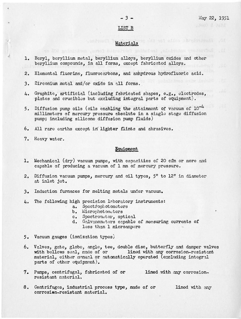 NSC Determination Number 1 Report by the National Security Council Regarding An Interim General Exception Under Section 1302 of the Third Supplemental Appropriation Act, 1951