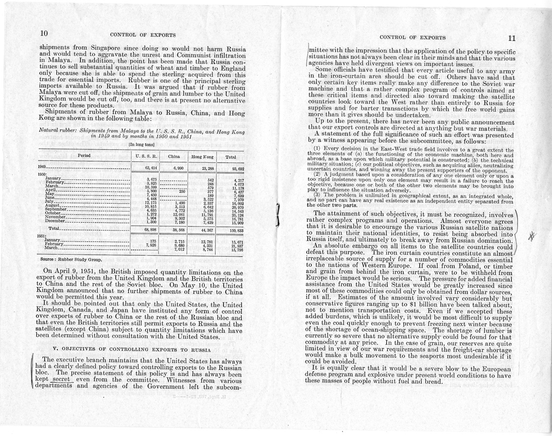 Report Number 703, Submitted by Congressman Laurie C. Battle, Providing for the Control by the United States and Cooperating Foreign Nations of Exports to Any Nation or Combination of Nations Threatening the Security of the United States, Including the Union of Soviet Socialist Republics and All Countries Under its Domination