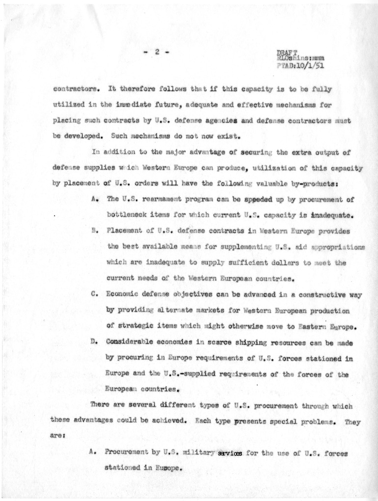 Memorandum from Robert N. Golding to D. A. FitzGerald with Attachments