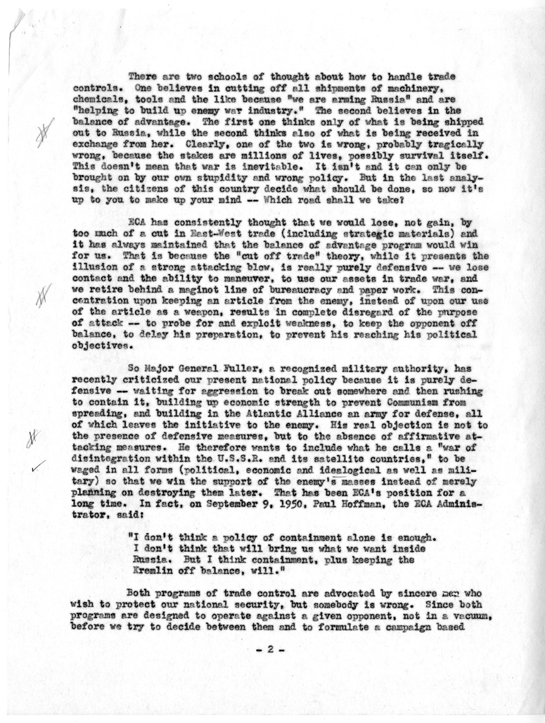 Correspondence Between Robert R. Mullen and Robert N. Golding with Attached Proposed Article on East/West Trade