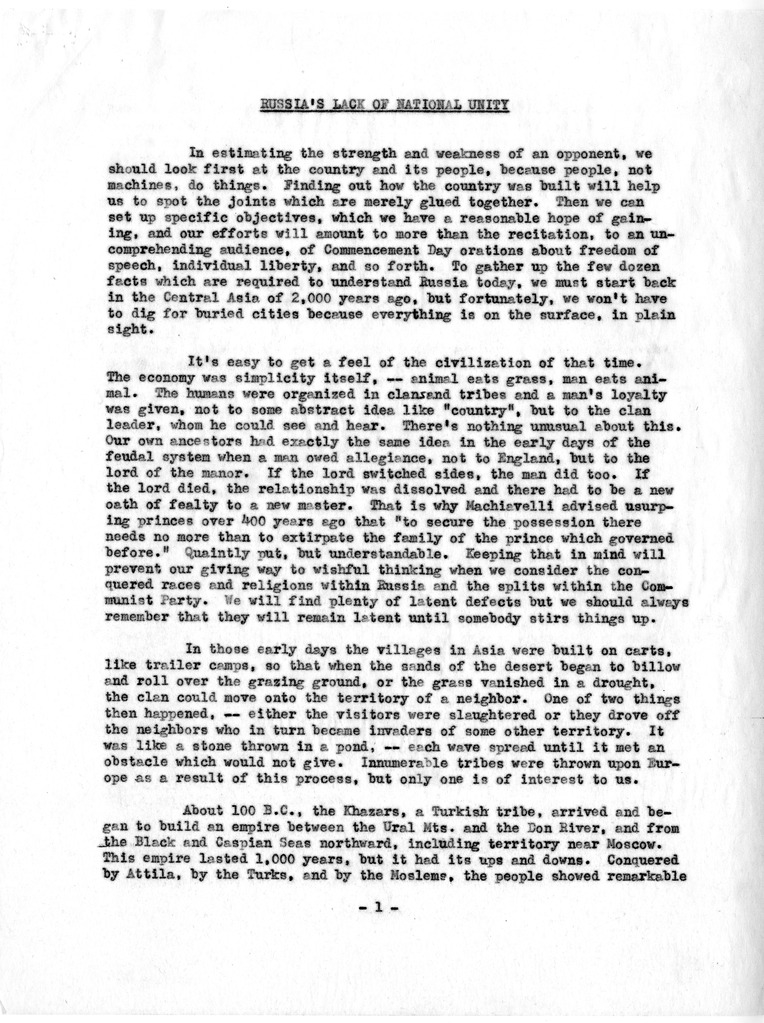 Correspondence Between Robert R. Mullen and Robert N. Golding with Attached Proposed Article on East/West Trade