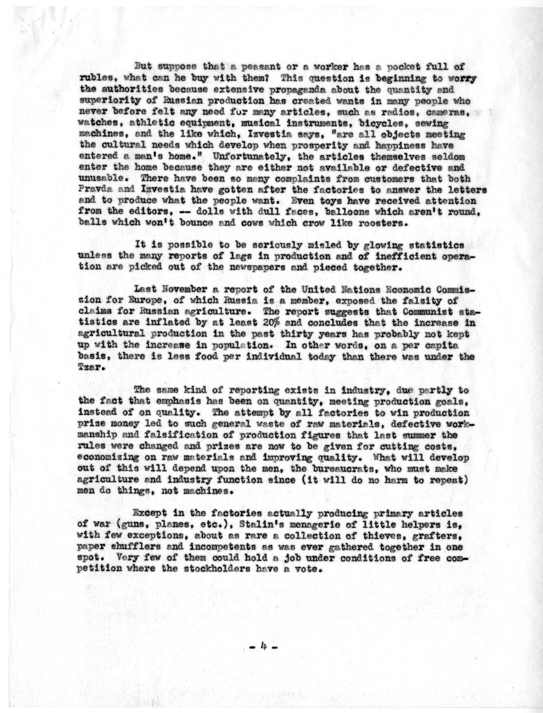 Correspondence Between Robert R. Mullen and Robert N. Golding with Attached Proposed Article on East/West Trade