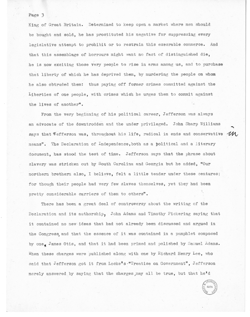 Speech Delivered by Senator Harry S. Truman at Clinton, Missouri