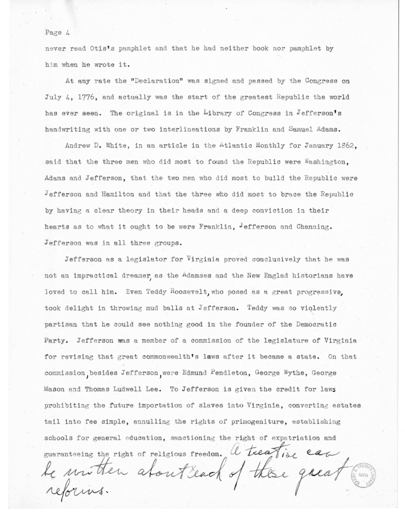 Speech Delivered by Senator Harry S. Truman at Clinton, Missouri