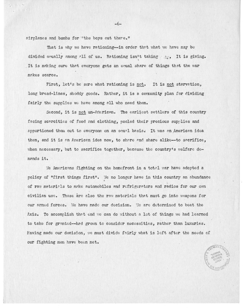 Speech of Senator Harry S. Truman at the 129th Annual Communication of the Grand Lodge of Tennessee, Nashville, Tennessee