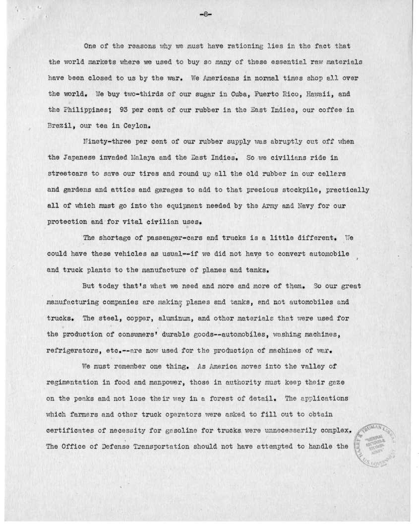 Speech of Senator Harry S. Truman at the 129th Annual Communication of the Grand Lodge of Tennessee, Nashville, Tennessee