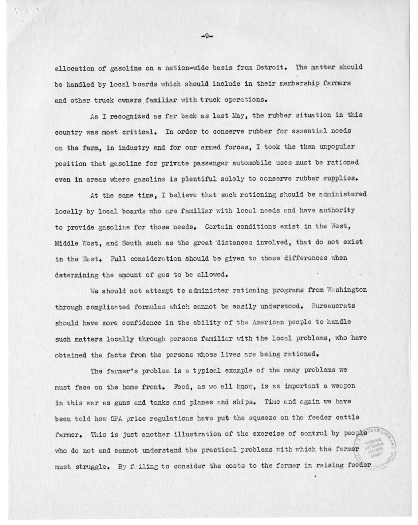 Speech of Senator Harry S. Truman at the 129th Annual Communication of the Grand Lodge of Tennessee, Nashville, Tennessee