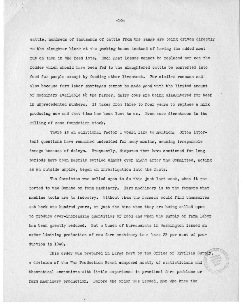 Speech of Senator Harry S. Truman at the 129th Annual Communication of the Grand Lodge of Tennessee, Nashville, Tennessee